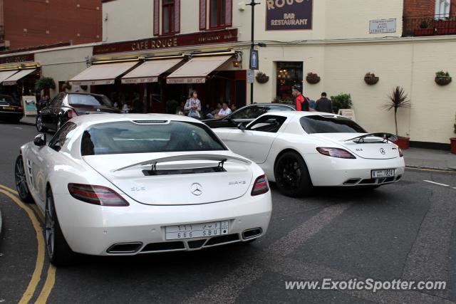 Mercedes SLS AMG spotted in London, United Kingdom