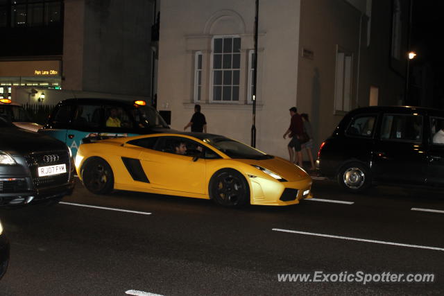 Lamborghini Gallardo spotted in London, United Kingdom