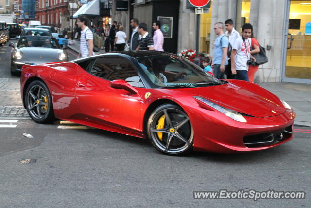 Ferrari 458 Italia spotted in London, United Kingdom