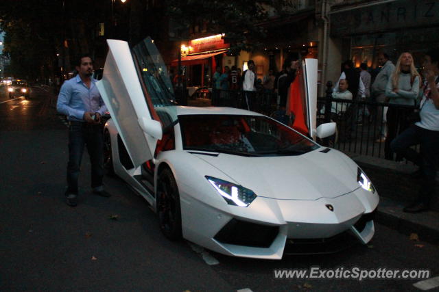 Lamborghini Aventador spotted in London, United Kingdom