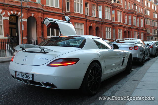 Mercedes SLS AMG spotted in London, United Kingdom