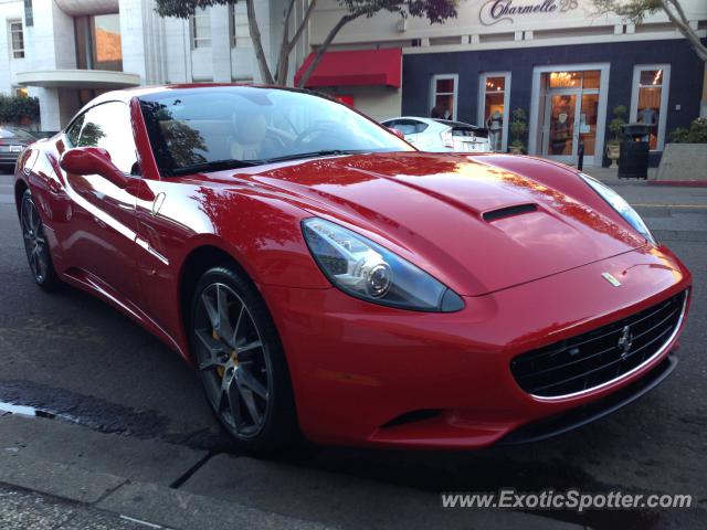 Ferrari California spotted in Burligame, California