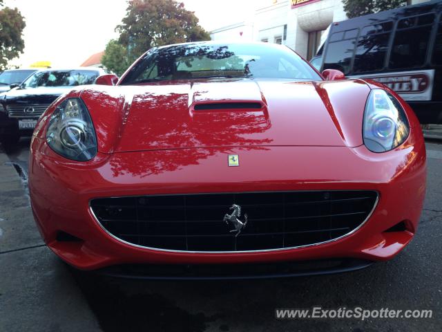 Ferrari California spotted in Burlingame, California