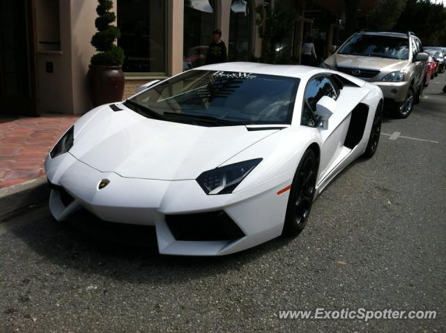 Lamborghini Aventador spotted in Carmel, California