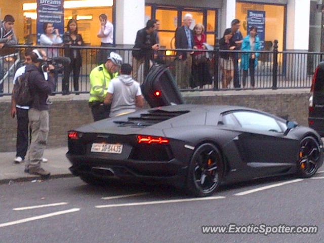 Lamborghini Aventador spotted in London, United Kingdom