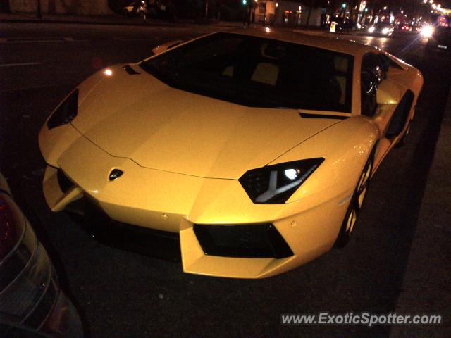 Lamborghini Aventador spotted in London, United Kingdom