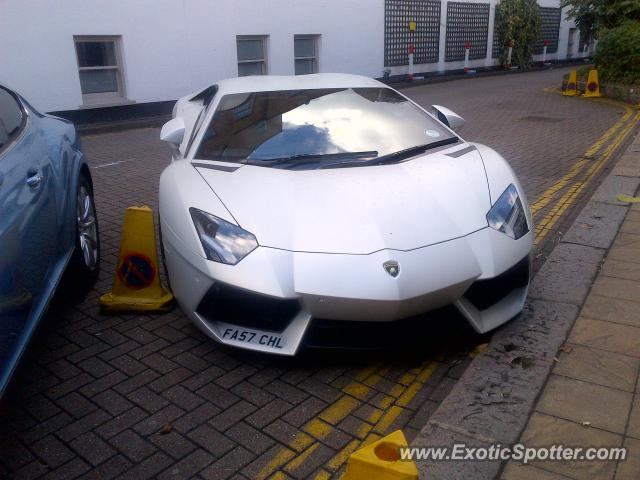 Lamborghini Aventador spotted in London, United Kingdom