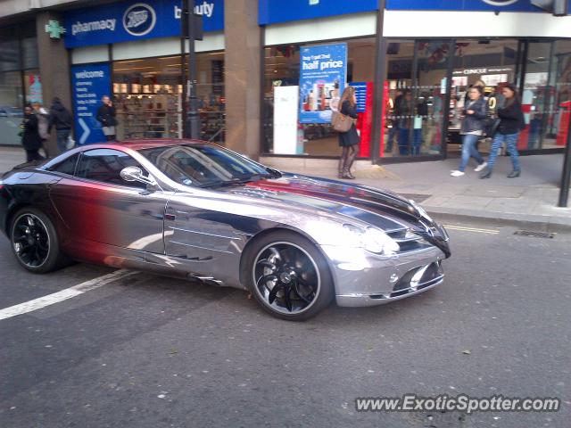 Mercedes SLR spotted in London, United Kingdom