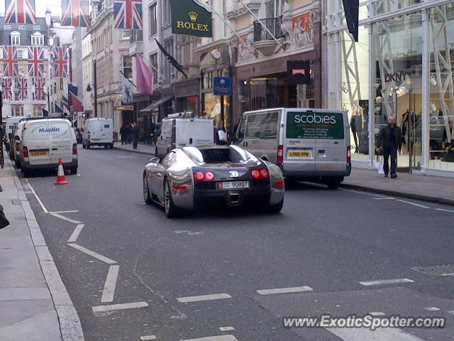 Bugatti Veyron spotted in London, United Kingdom