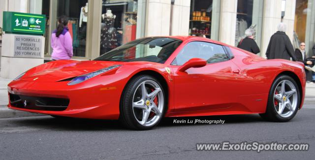 Ferrari 458 Italia spotted in Toronto, Canada