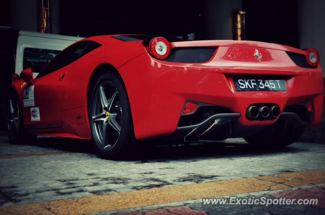 Ferrari 458 Italia spotted in Bukit Bintang KL, Malaysia