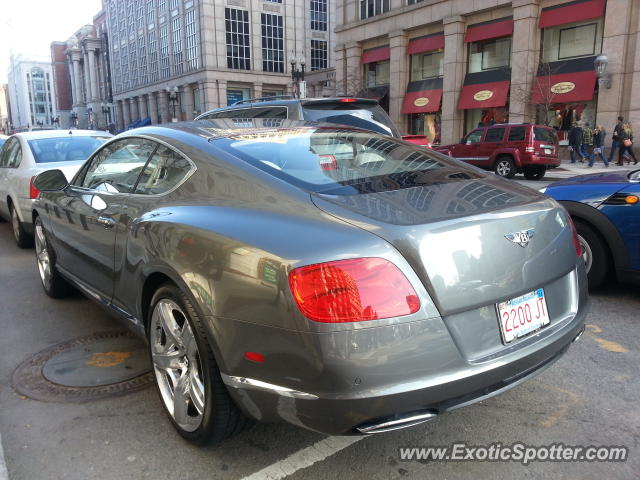 Bentley Continental spotted in Boston, Massachusetts