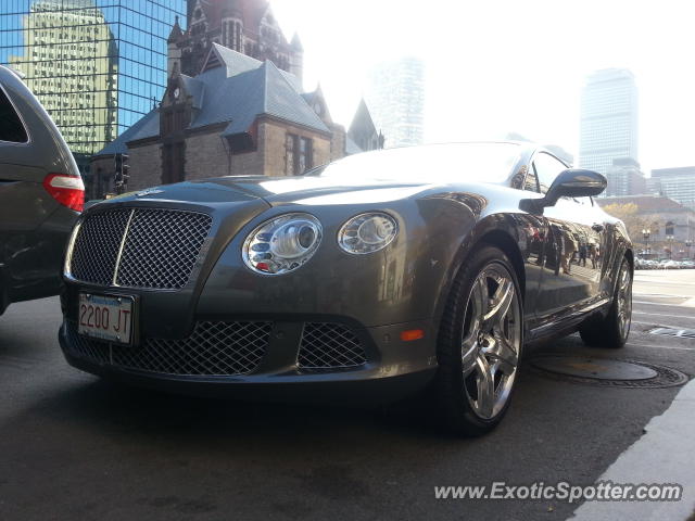 Bentley Continental spotted in Boston, Massachusetts