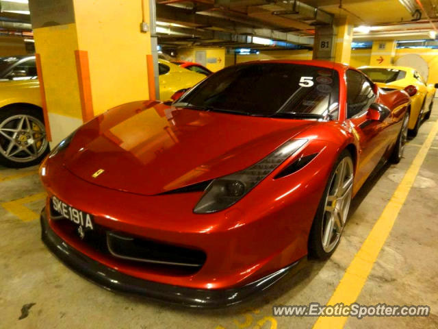 Ferrari 458 Italia spotted in Kuala Lumpur, Malaysia