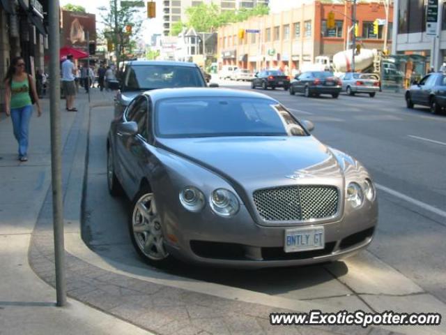 Bentley Continental spotted in Toronto, Canada