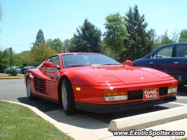 Ferrari Testarossa spotted in Vienna, Virginia