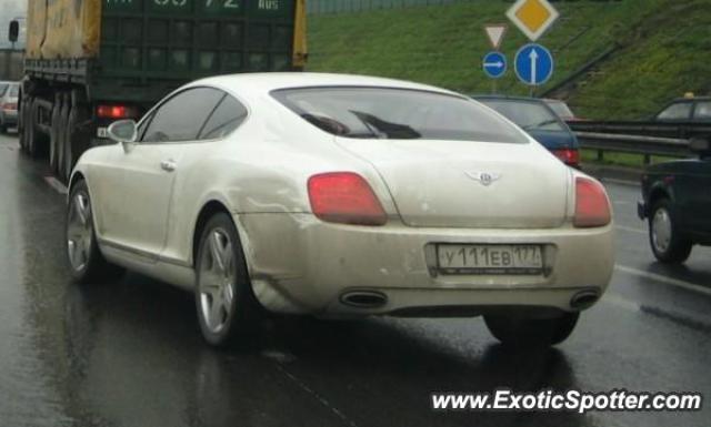 Bentley Continental spotted in Moscow, Russia