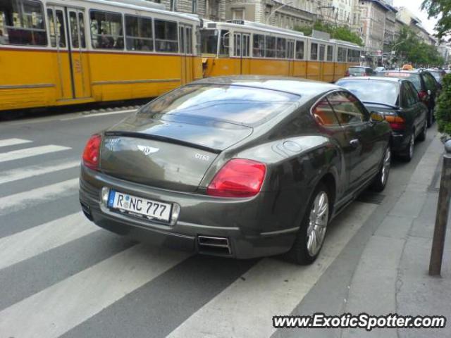 Bentley Continental spotted in Budapest, Hungary