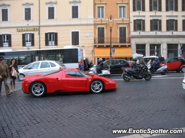 Ferrari Enzo spotted in Rome, Italy