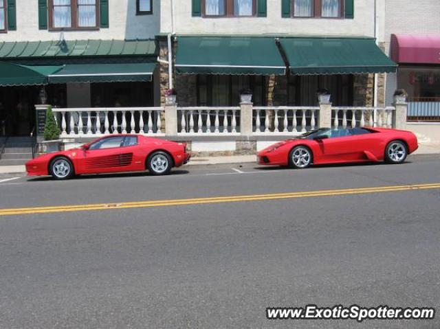 Ferrari Testarossa spotted in Bernardsville, New Jersey