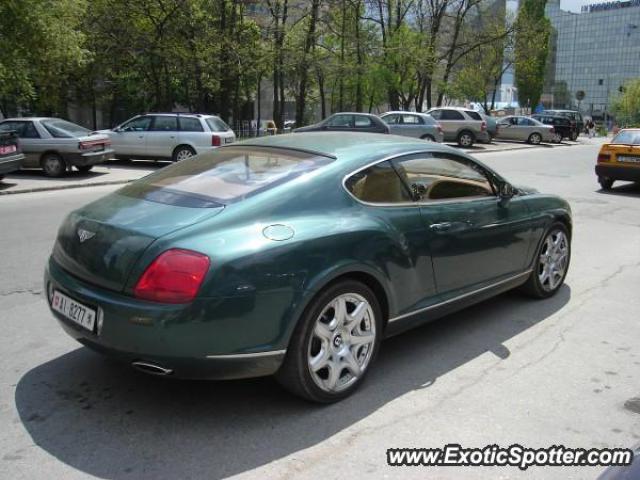 Bentley Continental spotted in Sofia, Bulgaria