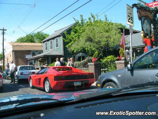 Ferrari Testarossa spotted in New Hope, Pennsylvania