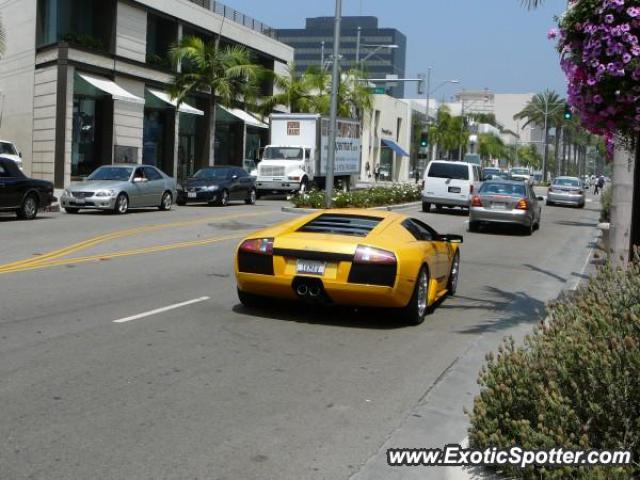 Lamborghini Murcielago spotted in Beverly Hills, California