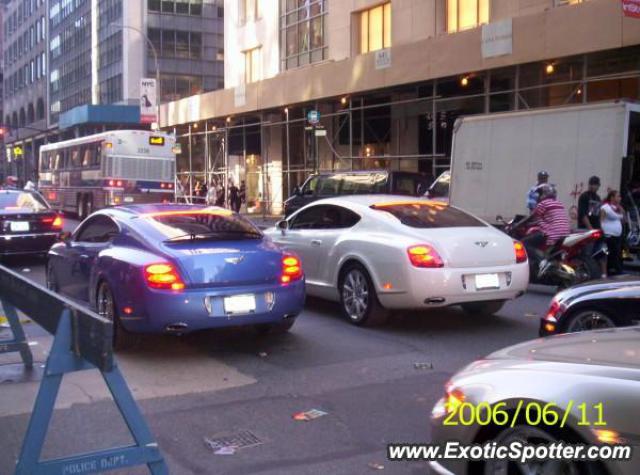 Bentley Continental spotted in NYC Madison Avenue, New York