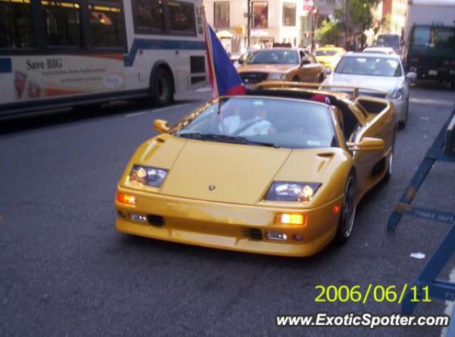 Lamborghini Diablo spotted in NYC, New York