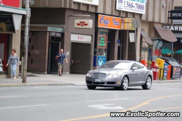 Bentley Continental spotted in Toronto, Canada