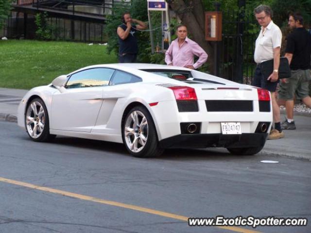 Lamborghini Gallardo spotted in Montreal, Canada