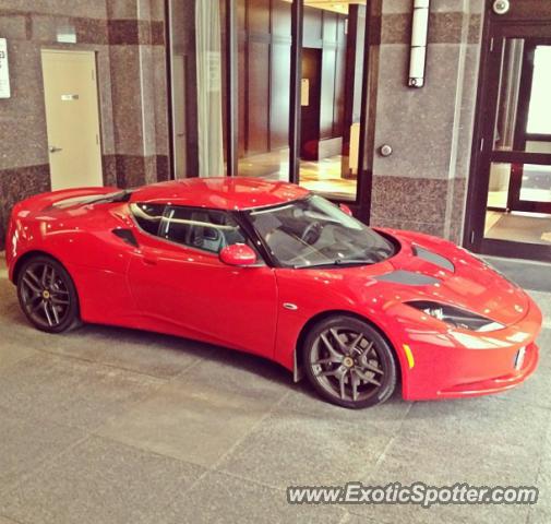 Lotus Evora spotted in Toronto, Ontario, Canada