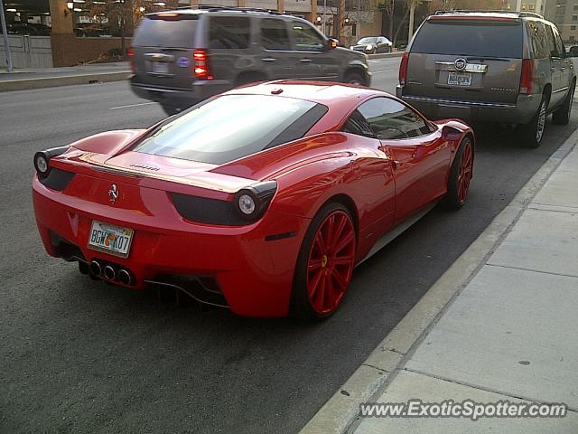 Ferrari 458 Italia spotted in Kansas City, Missouri