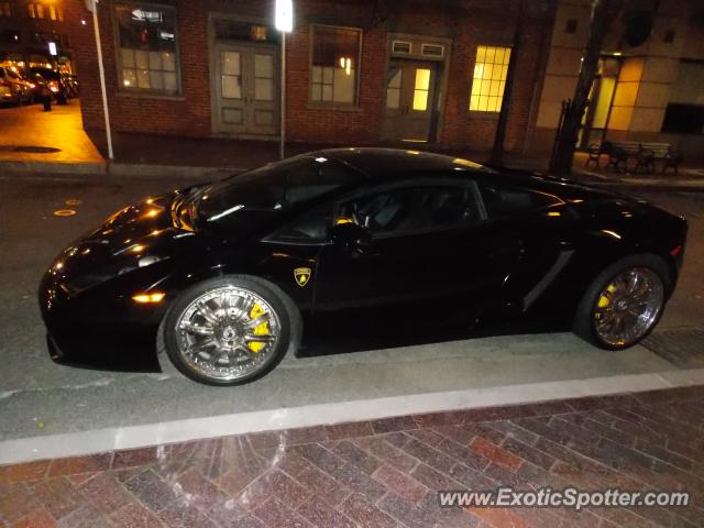 Lamborghini Gallardo spotted in Boston, Massachusetts