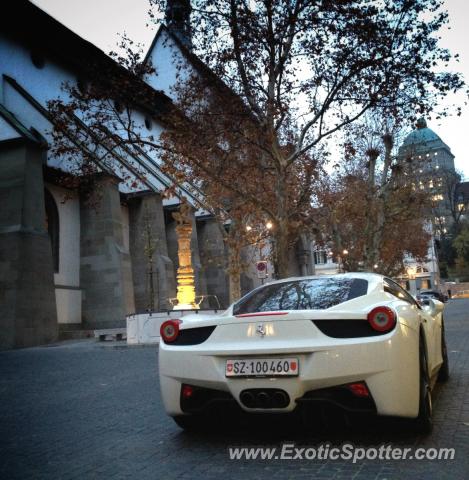 Ferrari 458 Italia spotted in Zurich, Switzerland