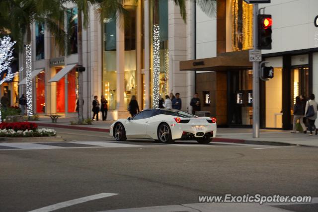 Ferrari 458 Italia spotted in Beverly Hills, California