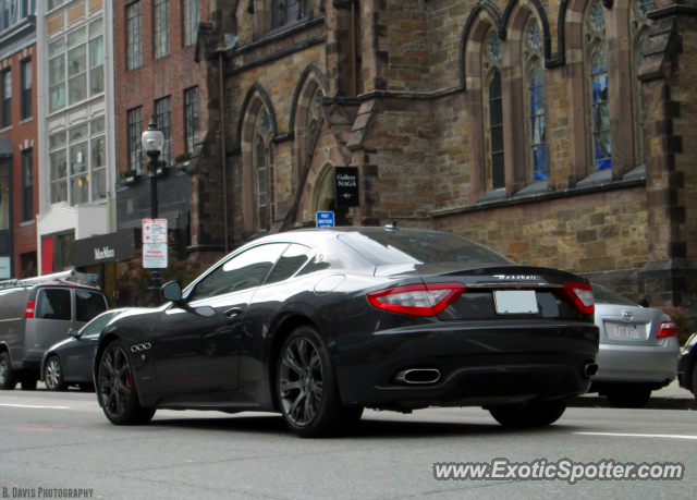 Maserati GranTurismo spotted in Boston, Massachusetts