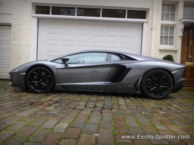 Lamborghini Aventador spotted in London, United Kingdom