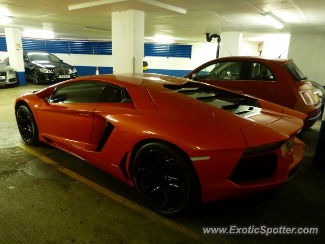 Lamborghini Aventador spotted in London, United Kingdom