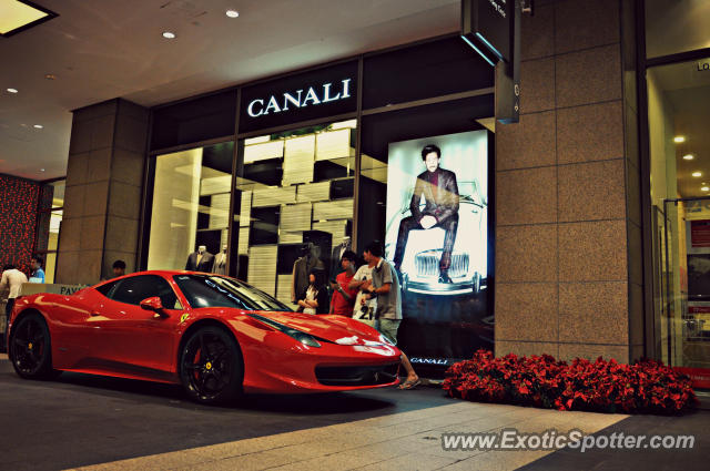 Ferrari 458 Italia spotted in Bukit Bintang KL, Malaysia