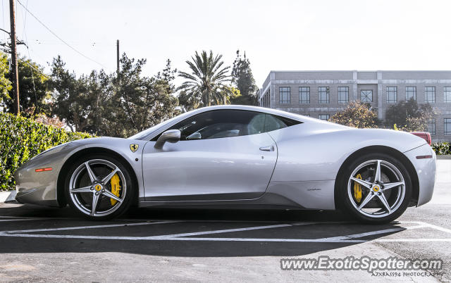 Ferrari 458 Italia spotted in Orange, California