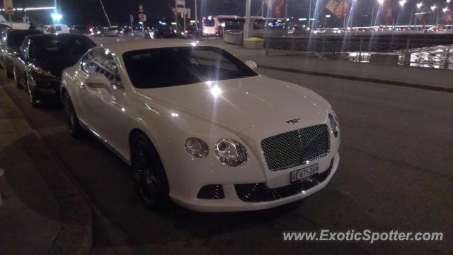Bentley Continental spotted in Geneva, Switzerland