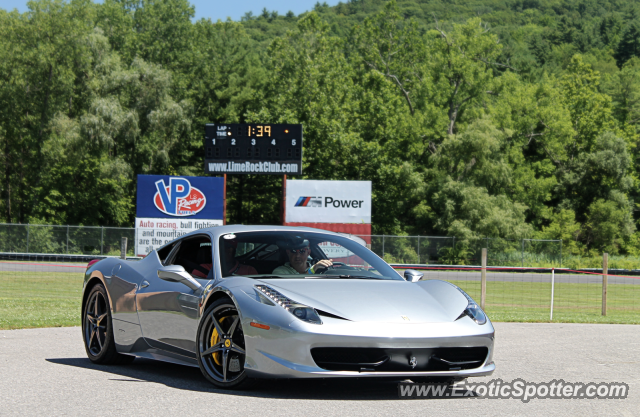 Ferrari 458 Italia spotted in Lakeville, Connecticut