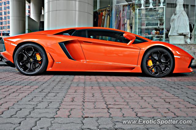 Lamborghini Aventador spotted in Bukit Bintang KL, Malaysia