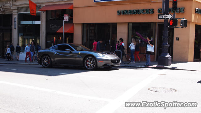 Ferrari California spotted in San Francisco, California