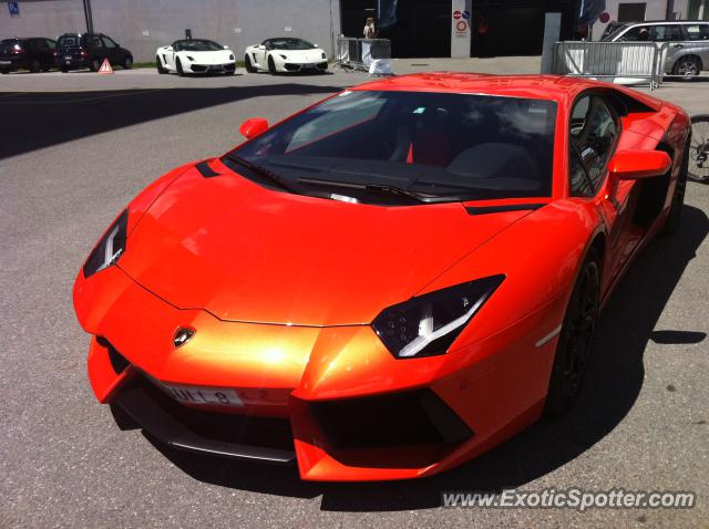 Lamborghini Aventador spotted in Genève, Switzerland