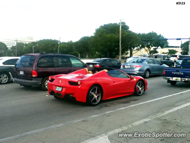 Ferrari 458 Italia spotted in Boca Raton, Florida