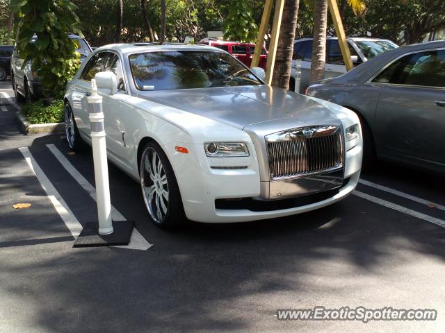 Rolls Royce Ghost spotted in Miami Beach, Florida