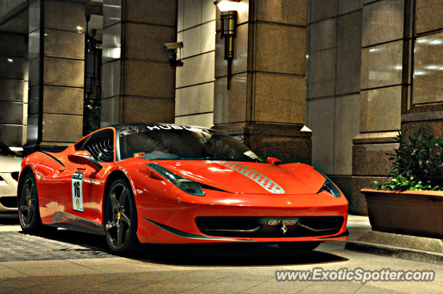 Ferrari 458 Italia spotted in KLCC Twin Tower, Malaysia