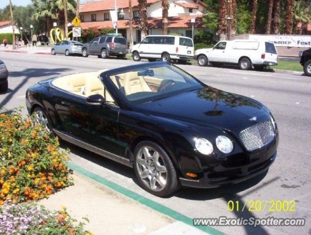 Bentley Continental spotted in Palm Springs, California